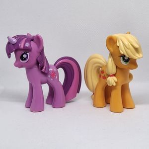 My Little Pony 3" Mini Figures Applejack & Twilight Sparkle